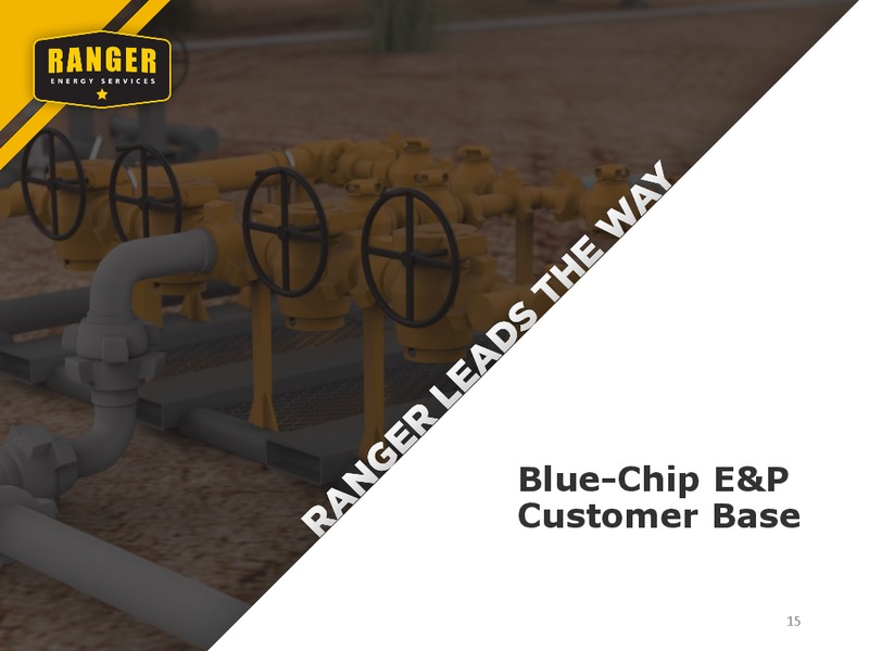 August 2019 Corporate Presentation – Ranger Energy Services – slide 15