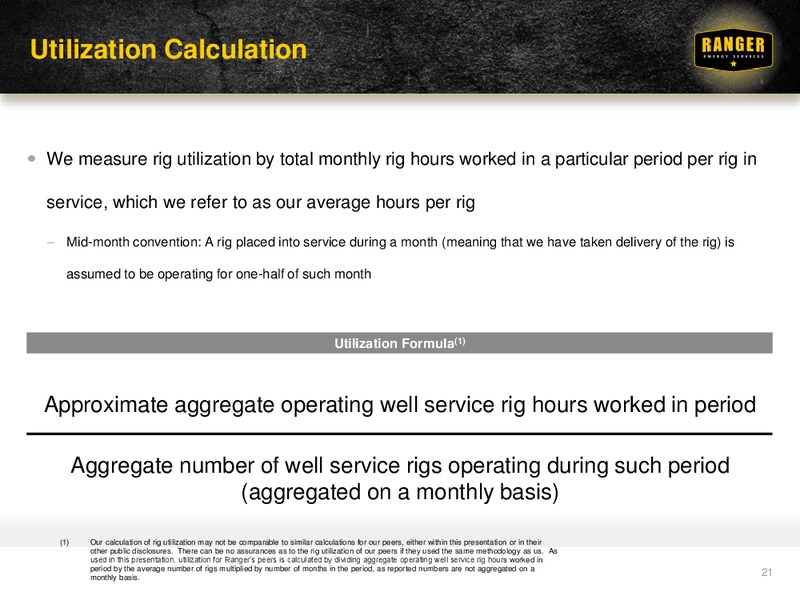 Scotia Howard Weil Annual Energy Conference – Ranger Energy Services LLC – slide 20