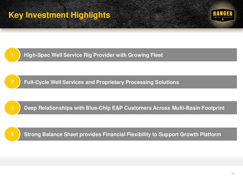 Johnson Rice Energy Conference – Ranger Energy Services LLC – slide 10