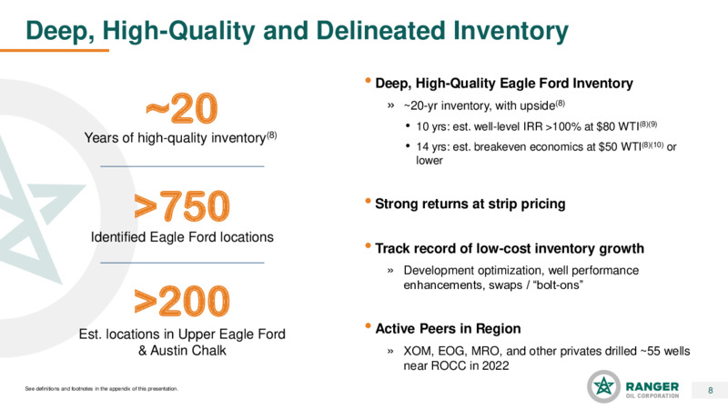 2Q22 Earnings Presentation – Ranger Oil Corp. – slide 7
