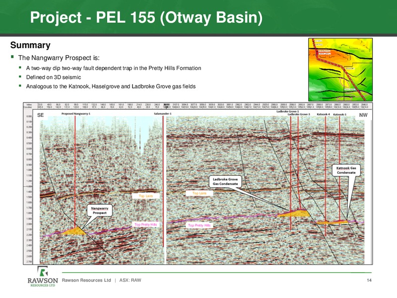THE 9TH ANNUAL EXCELLENCE IN OIL AND GAS – Rawson Resources Ltd. – slide 13