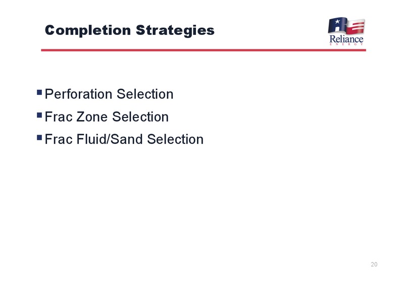 December 2012 Investor Presentation – Reliance Energy Inc – slide 20