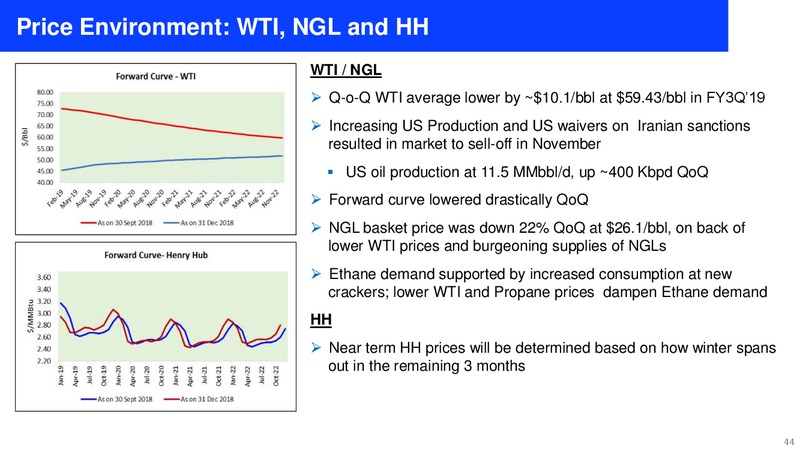 3Q FY 2018 19 Financial Results – Reliance Industries Limited – slide 44