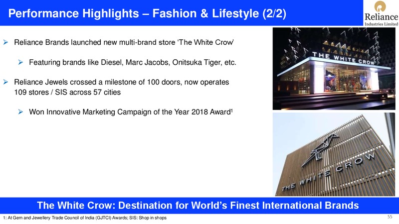 3Q FY 2018 19 Financial Results – Reliance Industries Limited – slide 55