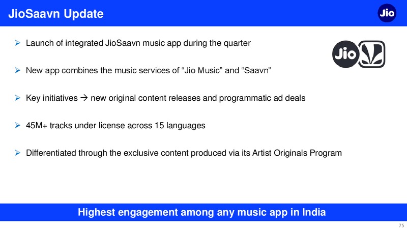 3Q FY 2018 19 Financial Results – Reliance Industries Limited – slide 75