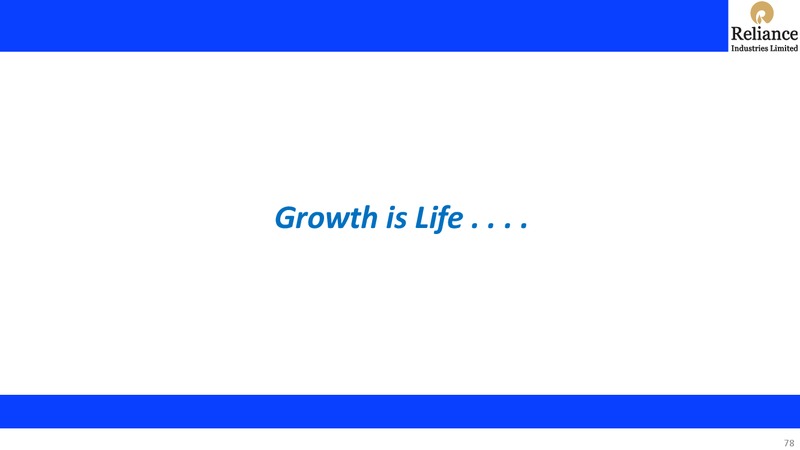 3Q FY 2018 19 Financial Results – Reliance Industries Limited – slide 78