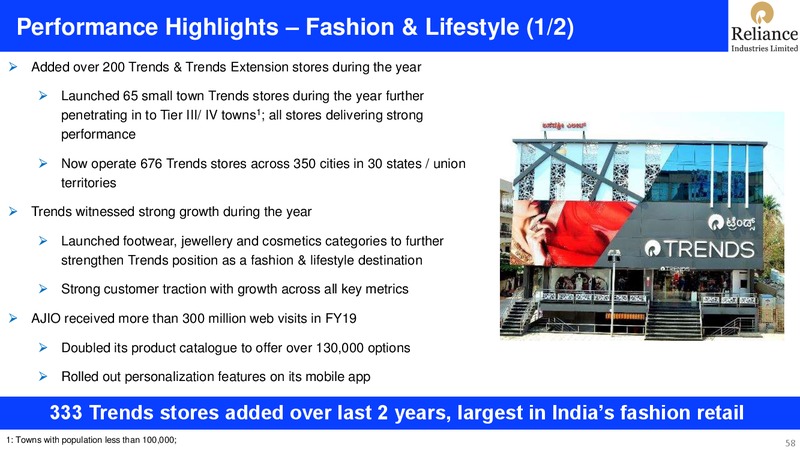 4Q FY 2018 19 Financial Results – Reliance Industries Limited – slide 58