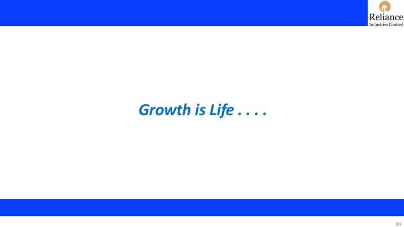 4Q FY 2018 19 Financial Results – Reliance Industries Limited – slide 89