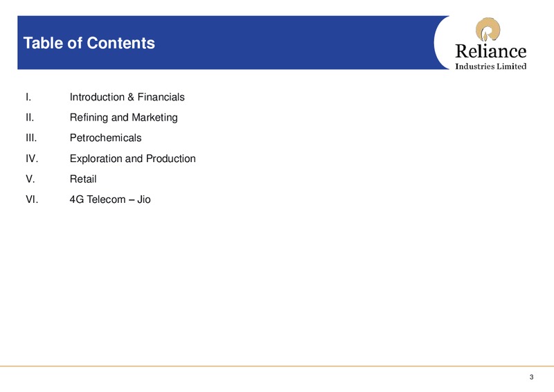 May 2016 Investor Presentation – Reliance Industries Limited – slide 2