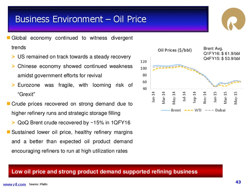 Q1 FY 2015 to 2016 Financial Results – Reliance Industries Limited – slide 39