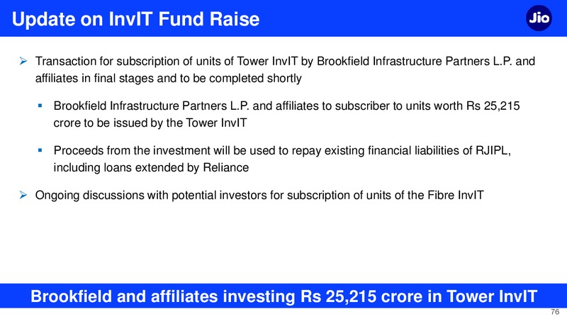 2Q FY 2019 20 Financial Results – Reliance Industries Limited – slide 76