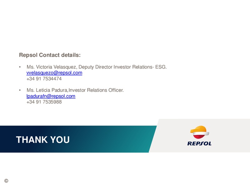 Investor Presentation – Repsol S.A. – slide 46