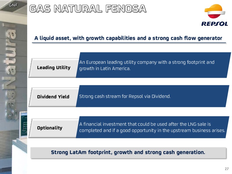 Investors Update – Repsol S.A. – slide 25