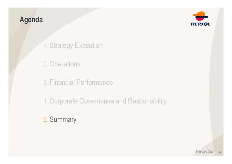 Investors Ferbuary 2012 Update Presentation – Repsol S.A. – slide 35