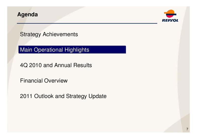 Q4 2010 Earnings Call – Repsol S.A. – slide 7