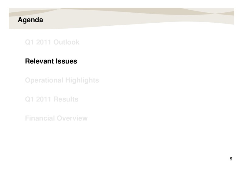 Q1 2011 Earnings Call – Repsol S.A. – slide 5