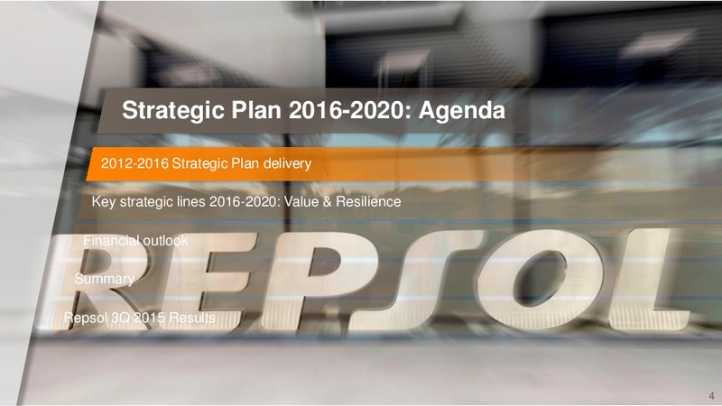February 2016 Investor Presentation – Repsol S.A. – slide 3