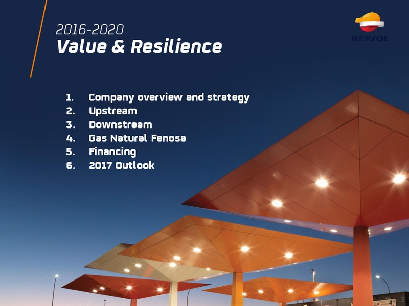 Investor Update 2017 – Repsol S.A. – slide 2