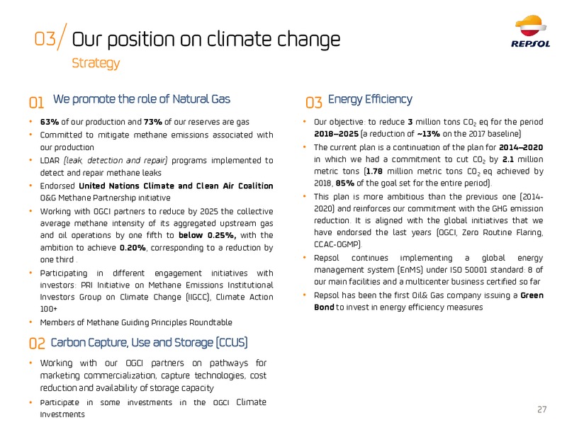 ESG Roadshow – Repsol S.A. – slide 26