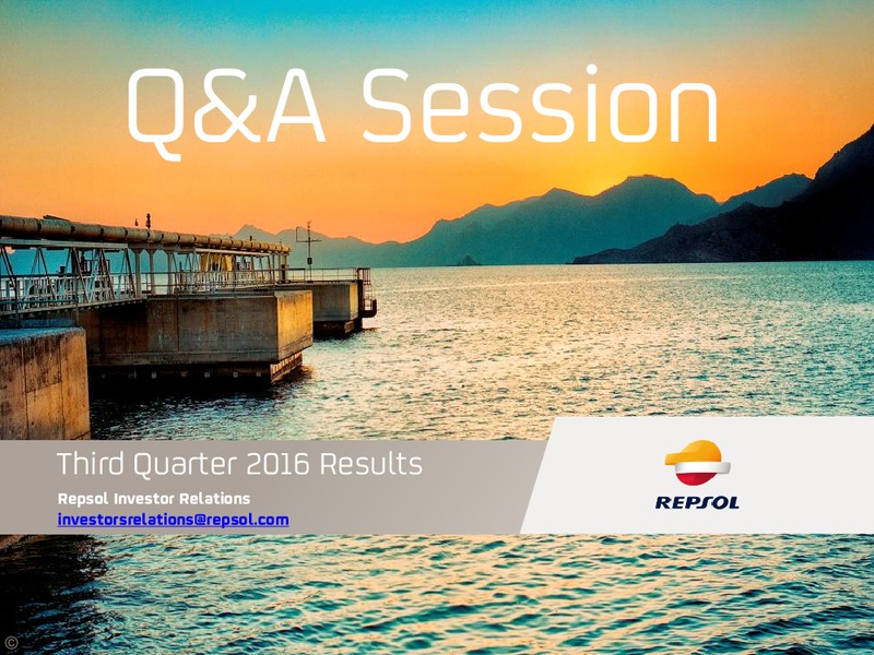 Q3 2016 Results – Repsol S.A. – slide 17