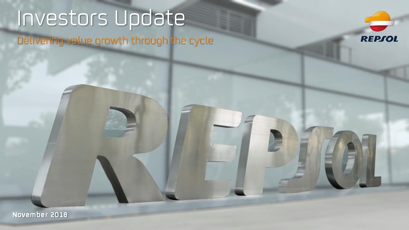 November 2018 Investor Presentation – Repsol S.A. – slide 1
