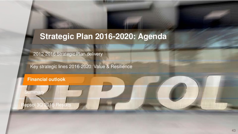 December 2015 Investor Presentation – Repsol S.A. – slide 42
