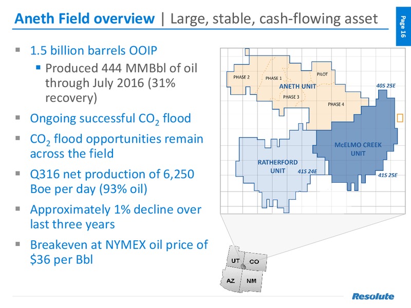 January 2017 Investor Presentation – Resolute Energy Corp – slide 15