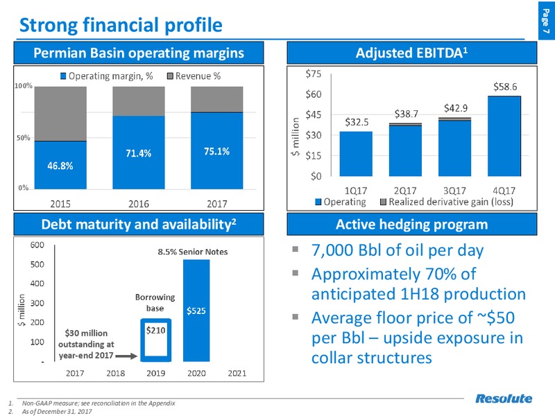 Scotia Howard Weil 2018 Energy Conference – Resolute Energy Corp – slide 6