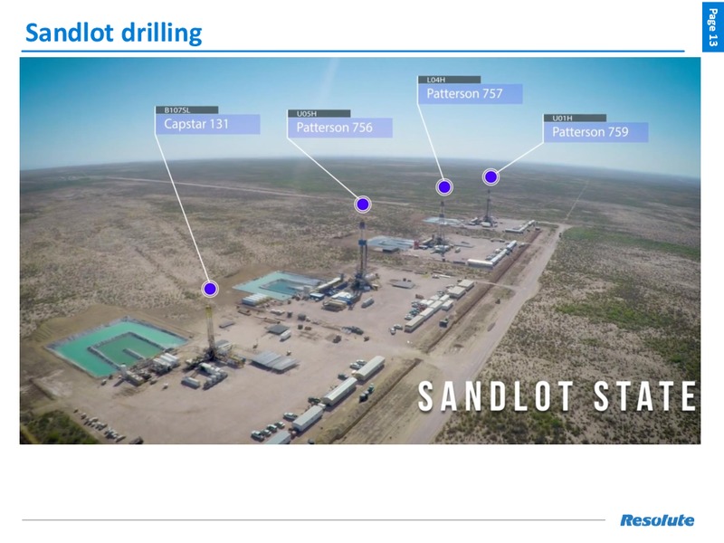 1Q 2018 Earnings Presentation – Resolute Energy Corp – slide 12