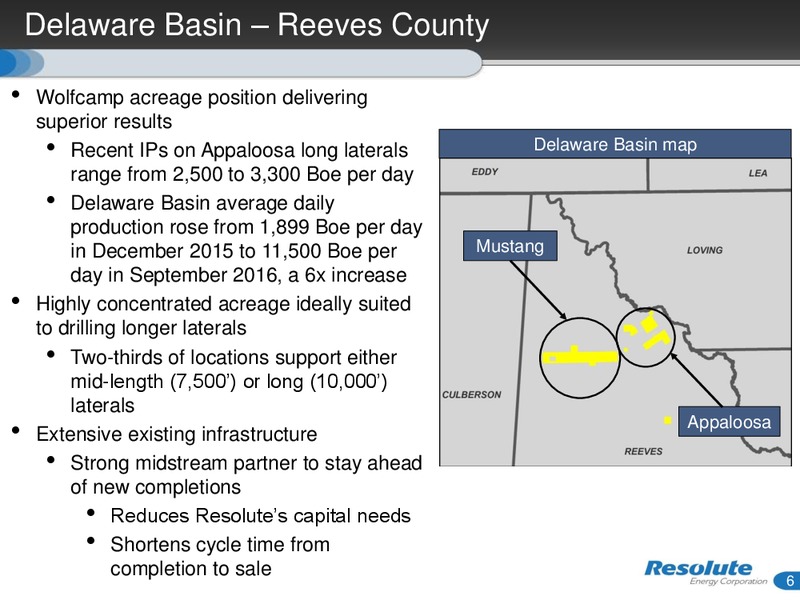 Acquisition – Resolute Energy Corp – slide 5