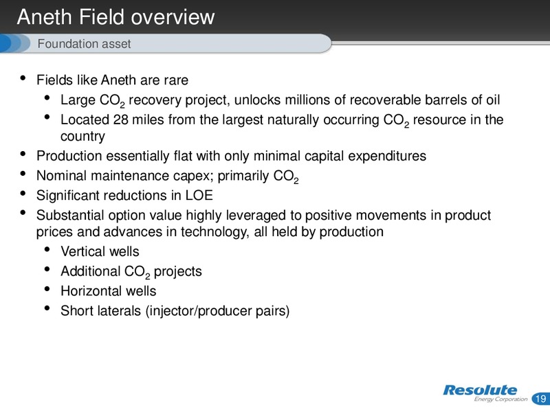 April 2016 Investor Presentation – Resolute Energy Corp – slide 18