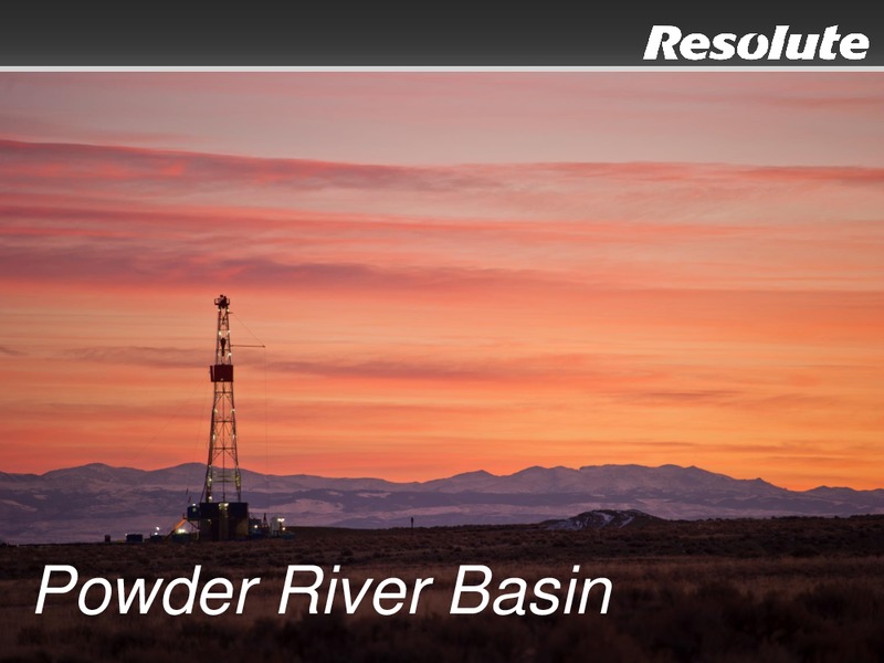 September 2015 Investor Presentation – Resolute Energy Corp – slide 28