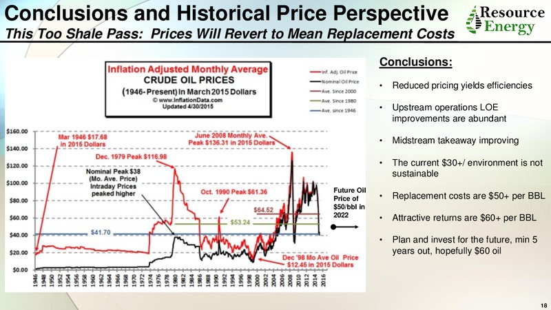 DUG Rockies Conference – Resource Energy Partners LLC – slide 18