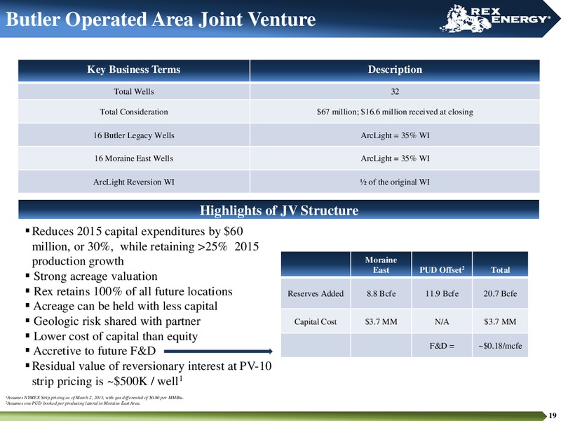 June 2015 Corporate Presentation – Rex Energy Corp – slide 17