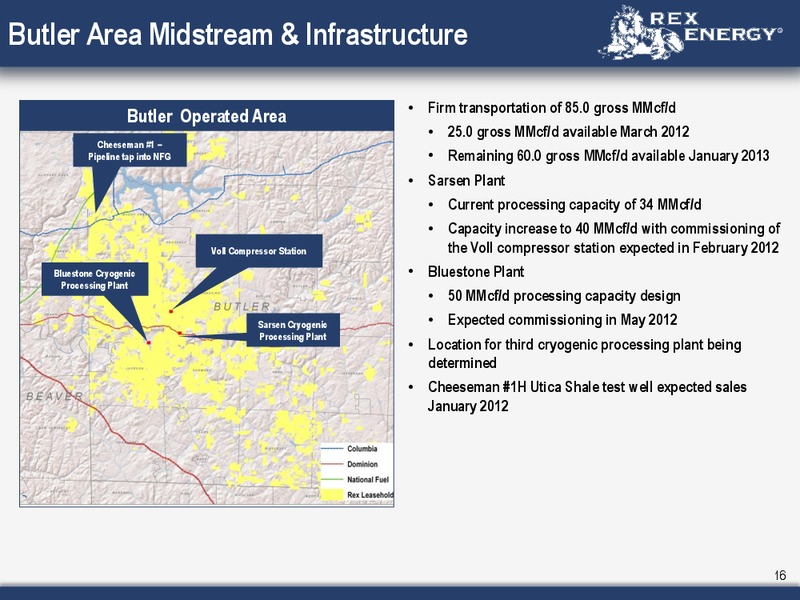 Corporate January 2012 Presentation – Rex Energy Corp – slide 15