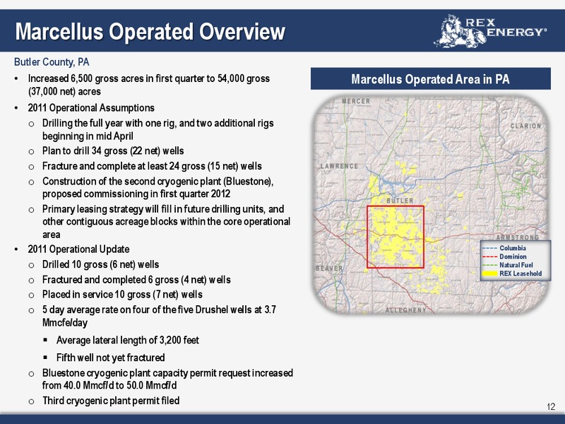 Q1 2011 Earnings Call – Rex Energy Corp – slide 10