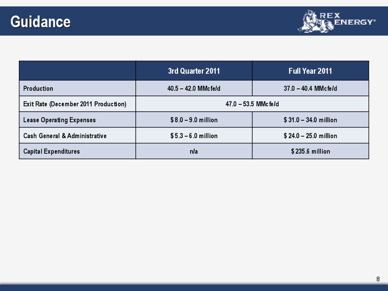 Q2 2011 Earnings Call – Rex Energy Corp – slide 6