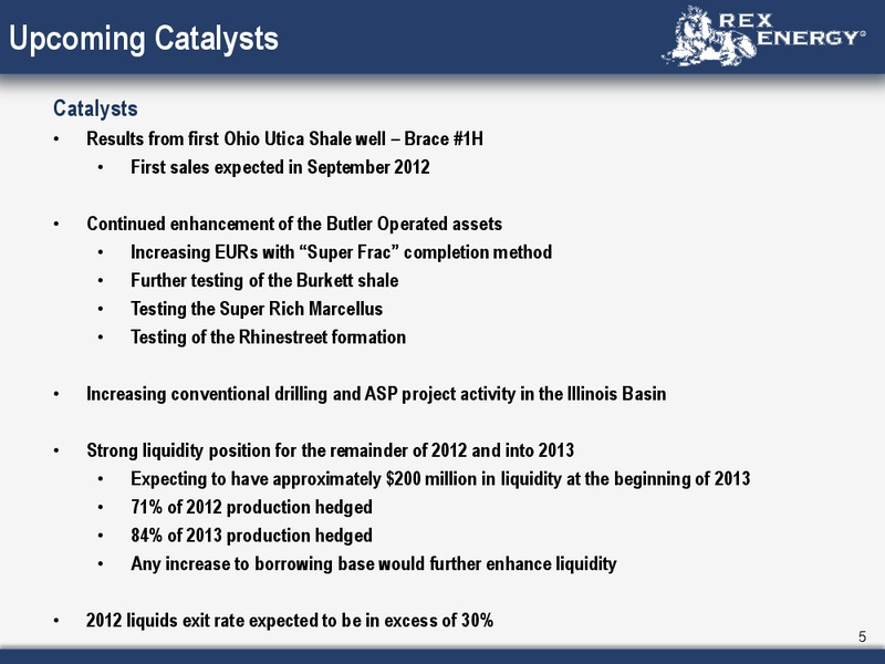 Corporate August 2012 Presentation – Rex Energy Corp – slide 3