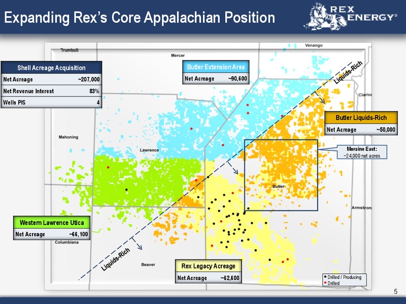 Butler Operated Area Acquisition Suplemental Presentation – Rex Energy Corp – slide 4