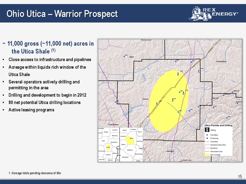 Corporate September 2011 Presentation – Rex Energy Corp – slide 13