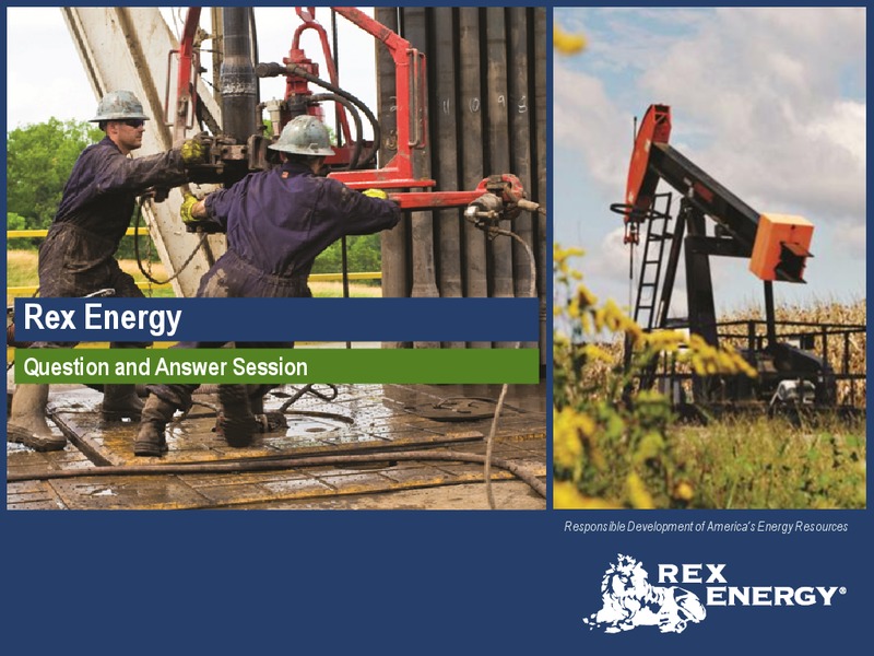 Q3 2013 Earnings Call – Rex Energy Corp – slide 14