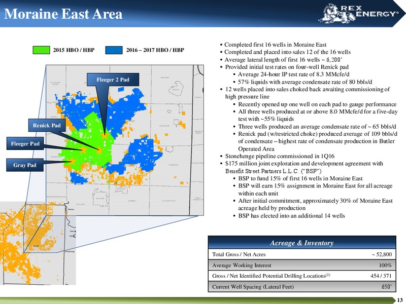 July 2016 Corporate Presentation – Rex Energy Corp – slide 10