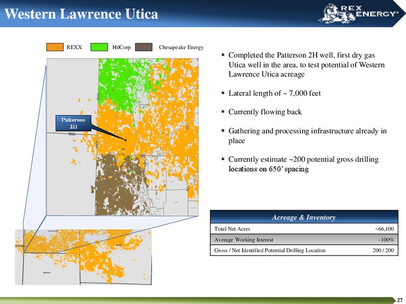 November 2015 Corporate Presentation – Rex Energy Corp – slide 25
