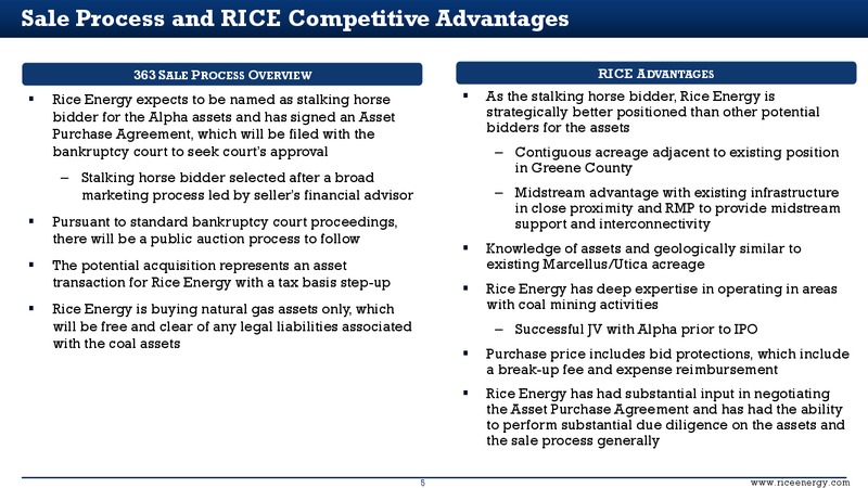 Greene County Acreage Acquisition – Rice Energy – slide 5