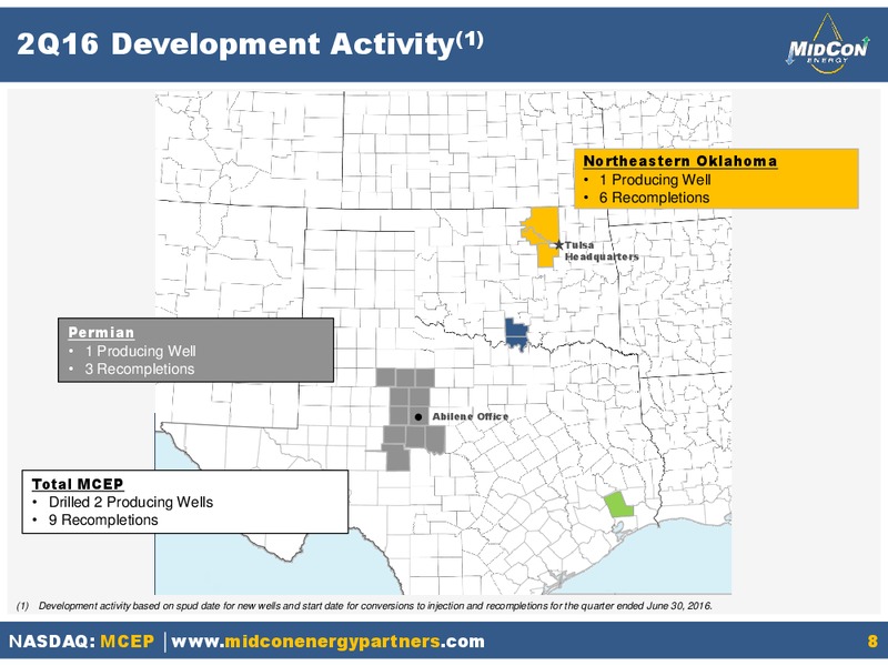 Q2 2016 Earnings Presentation – Mid-Con Energy Partners Lp – slide 7