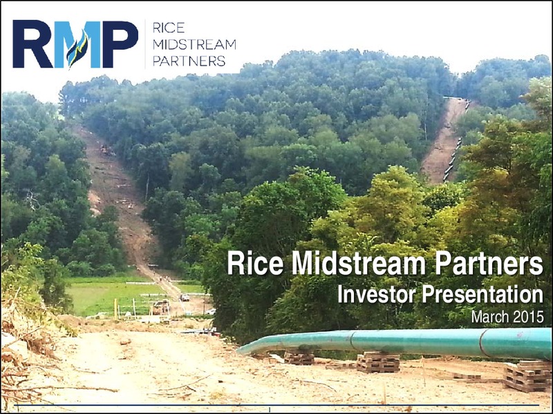 March 2015 Investor Presentation – Rice Midstream Partners Lp – slide 1