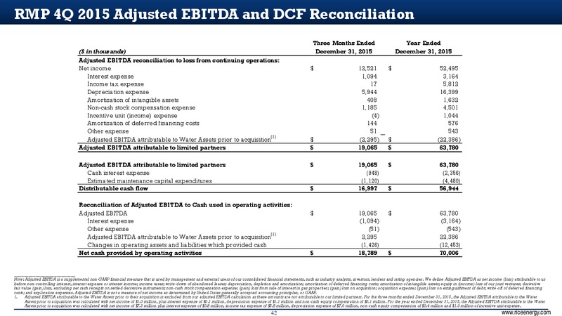 February 2016 Investor Presentation – Rice Midstream Partners Lp – slide 42