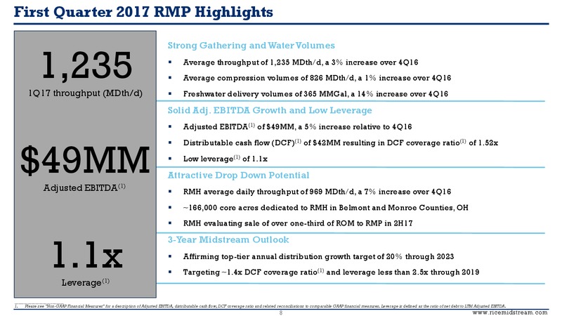 May 2017 First Quarter Supplemental Presentation – Rice Midstream Partners Lp – slide 7