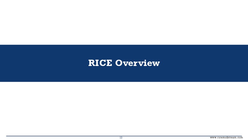 June 2016 MLPA Investor Conference Presentation – Rice Midstream Partners Lp – slide 13