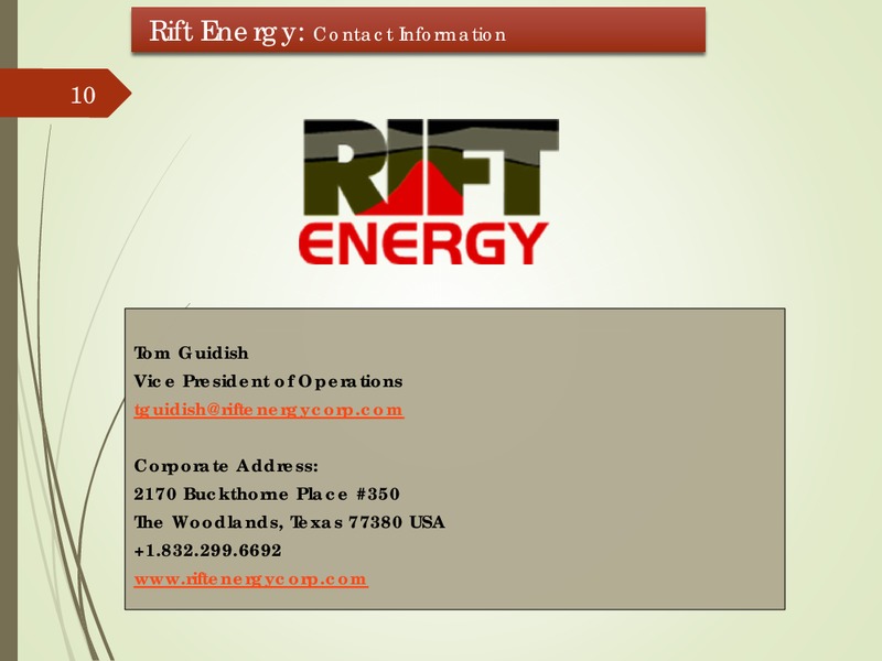 Q3 2015 Results – Rift Energy Corp – slide 10
